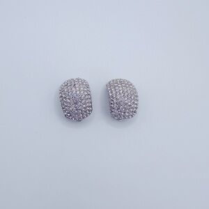 Elegant Rhinestone clip on  Earrings